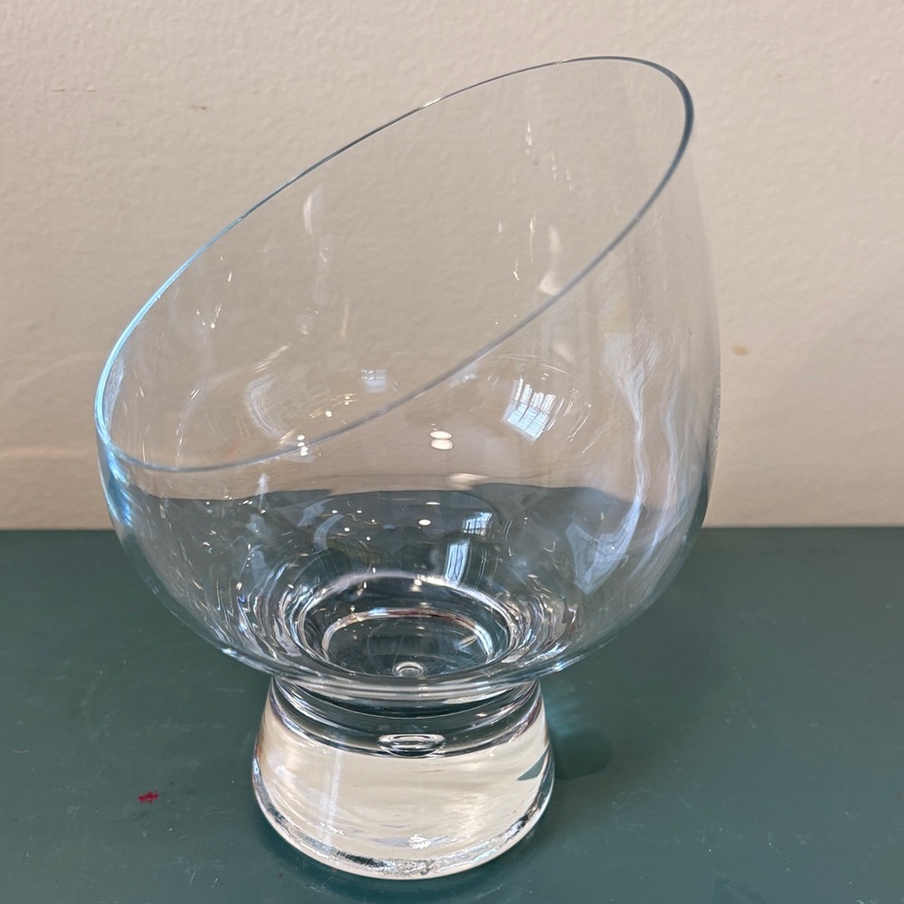Vintage Kosta Boda’Pippi’ Angle Snifter Whiskey Glass